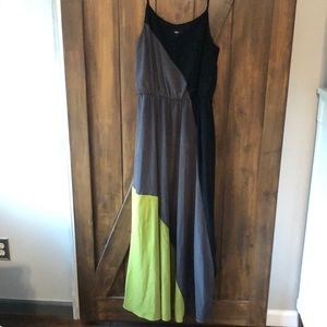 Mossimo Color Blocked Maxi Dress Size Medium